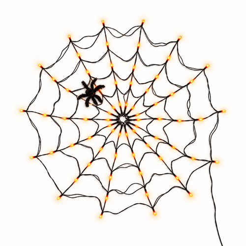 Halloween LED Spider Web Light