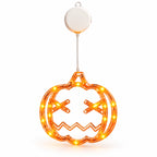 Halloween Hanging Window Lights – 3-Pack, Warm Orange