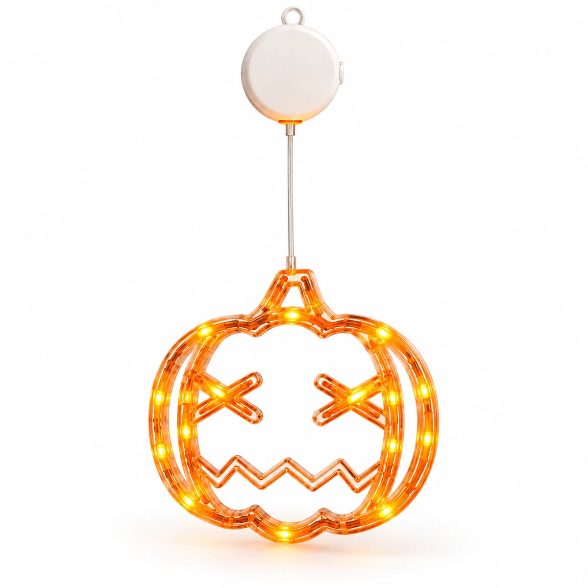 Halloween Hanging Window Lights – 3-Pack, Warm Orange
