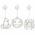 Halloween Hanging Window Lights – 3-Pack, Warm Orange