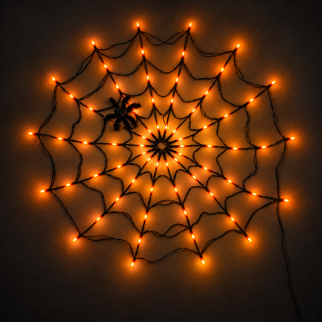 Halloween LED Spider Web Light